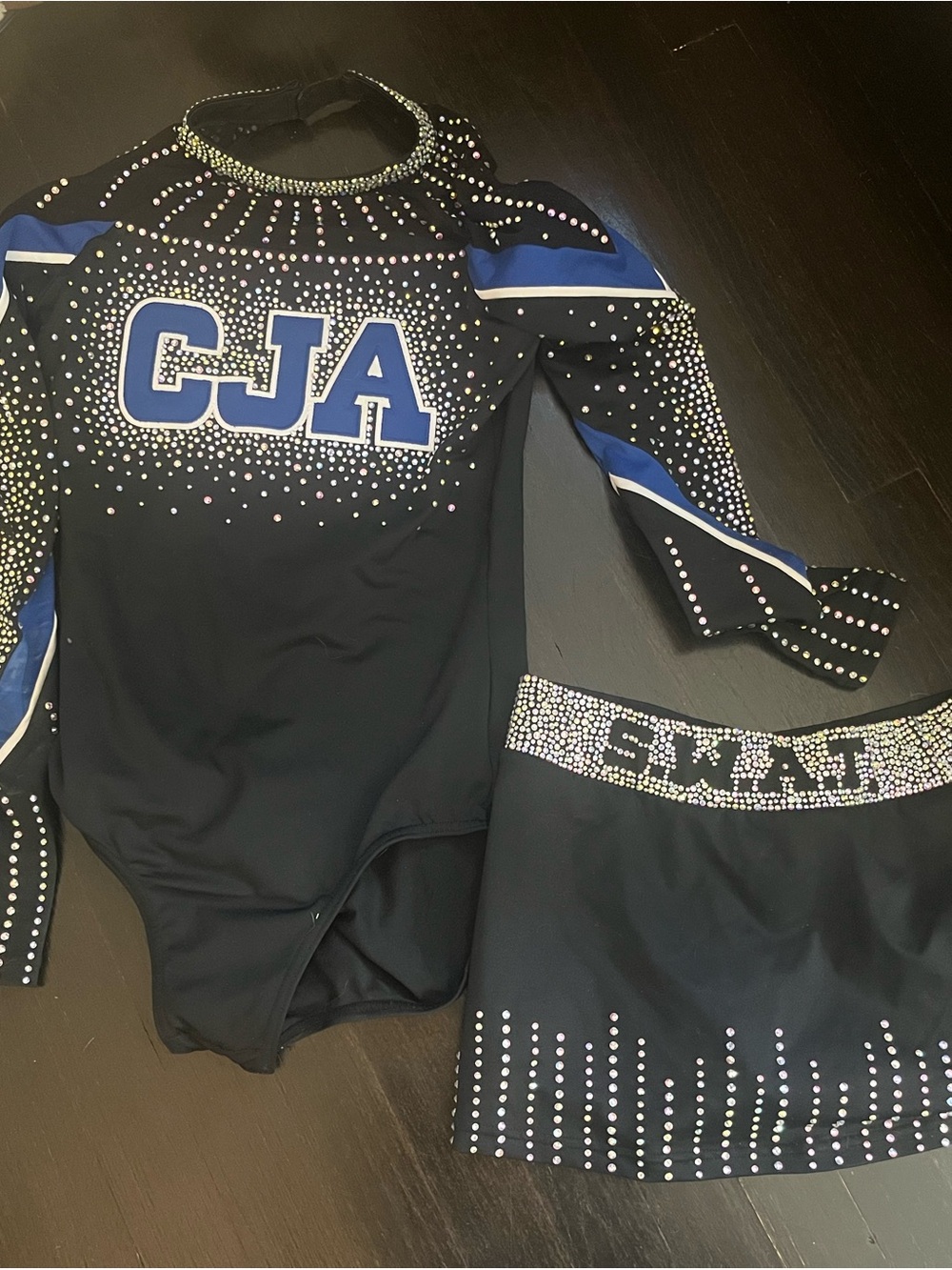 CJA central Jersey All-Stars Rebel Athletic SWAT cheer uniform